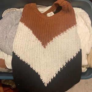 Chunky Knit Chevron Sweater